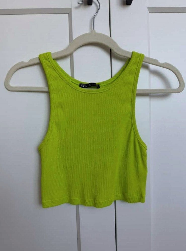 Zara Top, Kleding | Dames, Tops, Zara, Ophalen of Verzenden, Gedragen, Groen