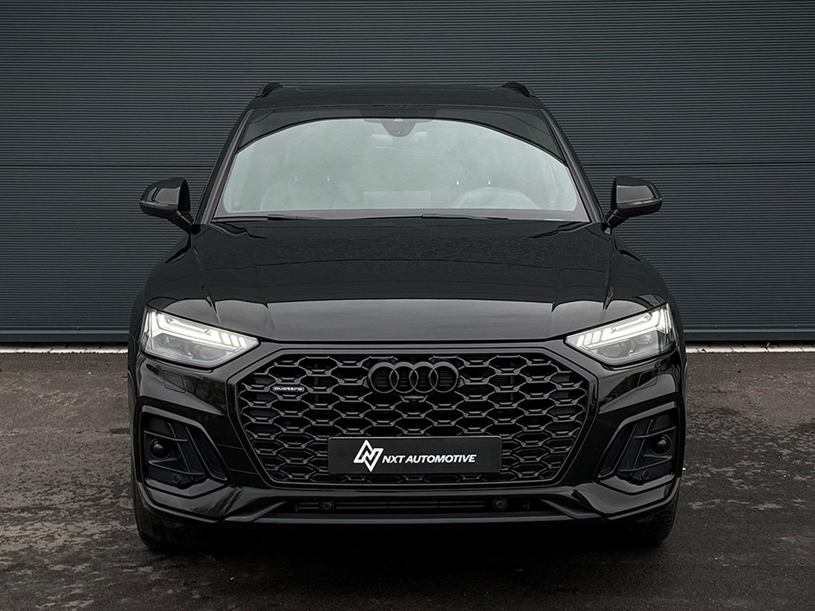 Audi Q5 Sportback 50 TFSI e 3X S Line Panorama, LED Matrix,, Automaat, Gebruikt, Leder en Stof, Zwart