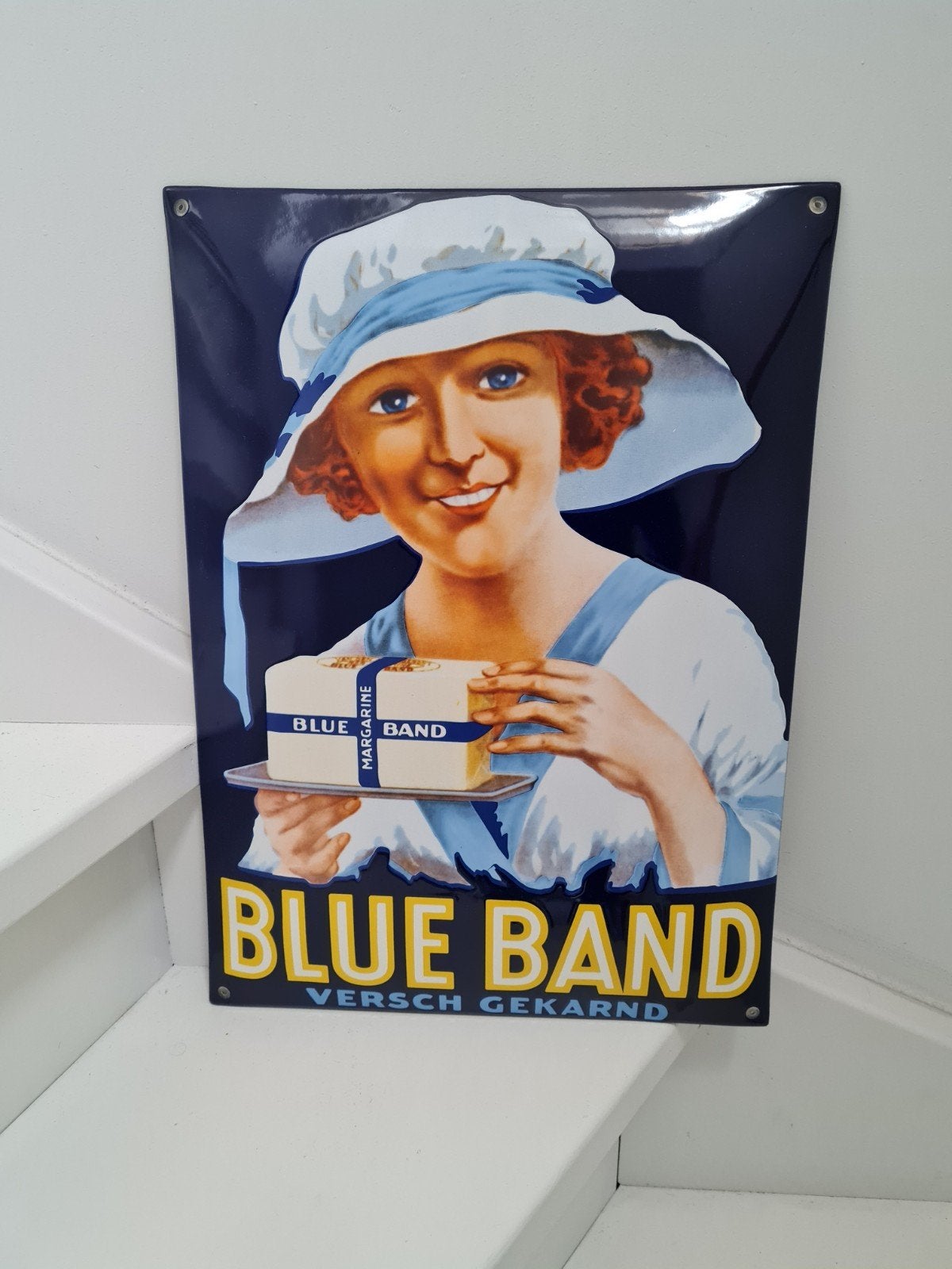 emaille bord blue band nieuw, Ophalen of Verzenden, Reclamebord