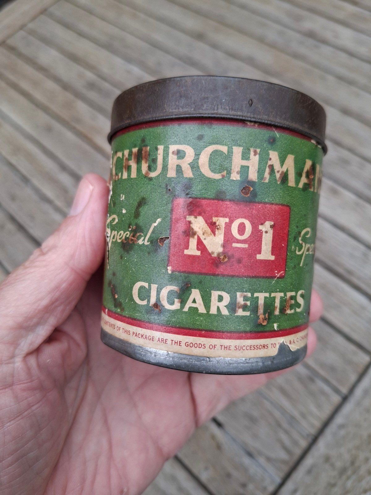 Blik sigaretten blik wo2 Churchmans's No 1 cigarettes, Verzenden, Engeland