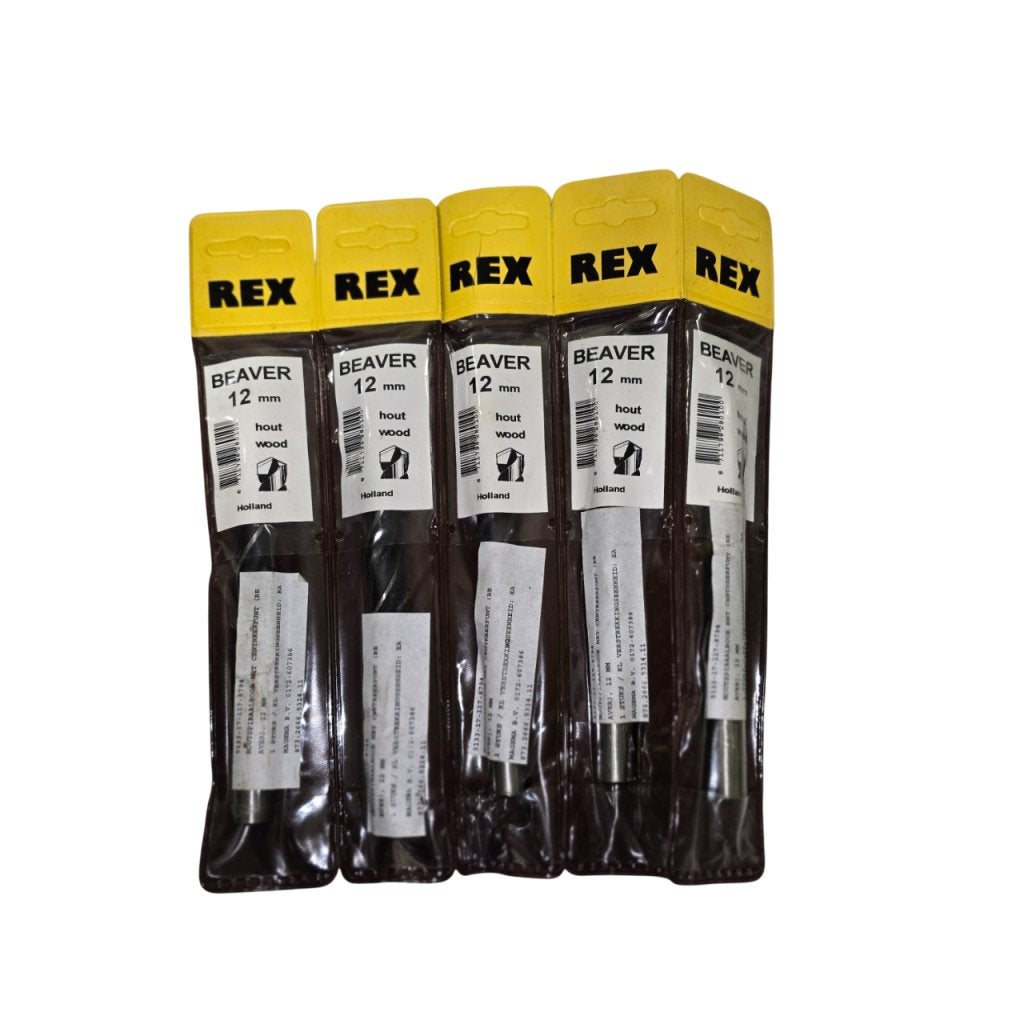 Nieuwe ORIGINELE houtboren REX Beaver 12 mm met speciale pu
