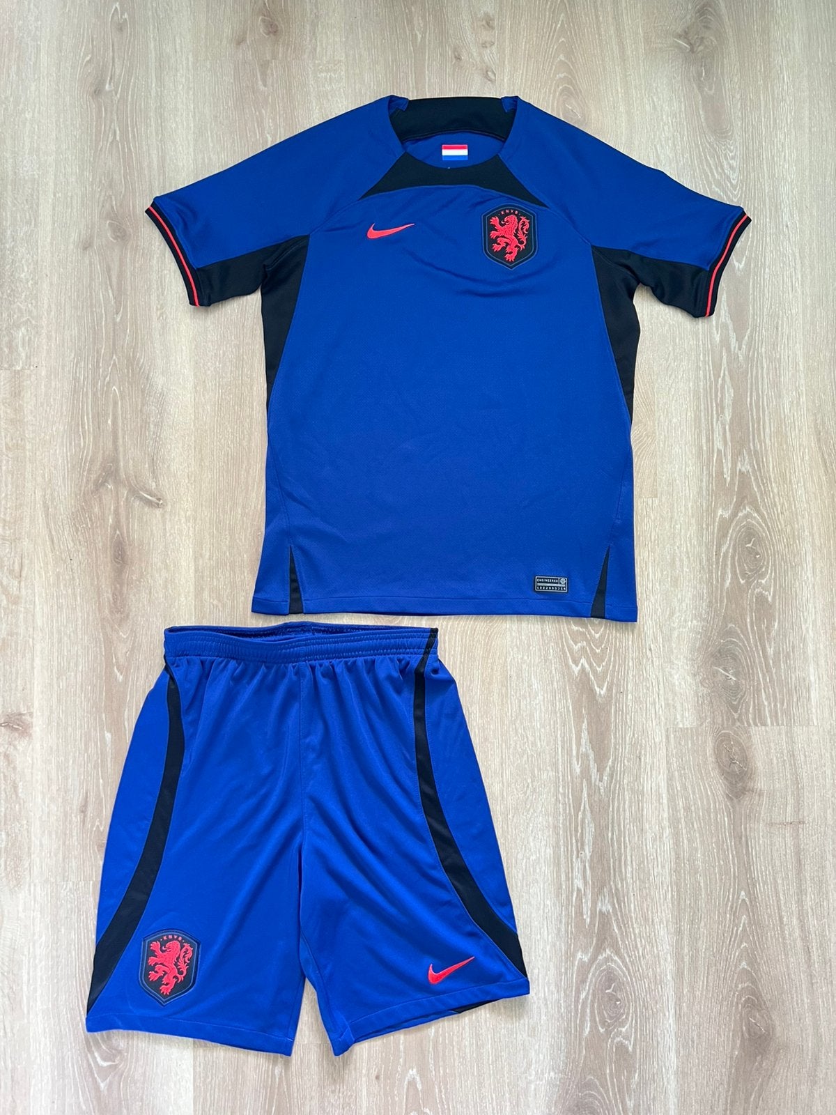 Nederlands elftal uittenue Nike 22/23 Maat 158–170/XS, Blauw, Ophalen of Verzenden, Zo goed als nieuw, Nike
