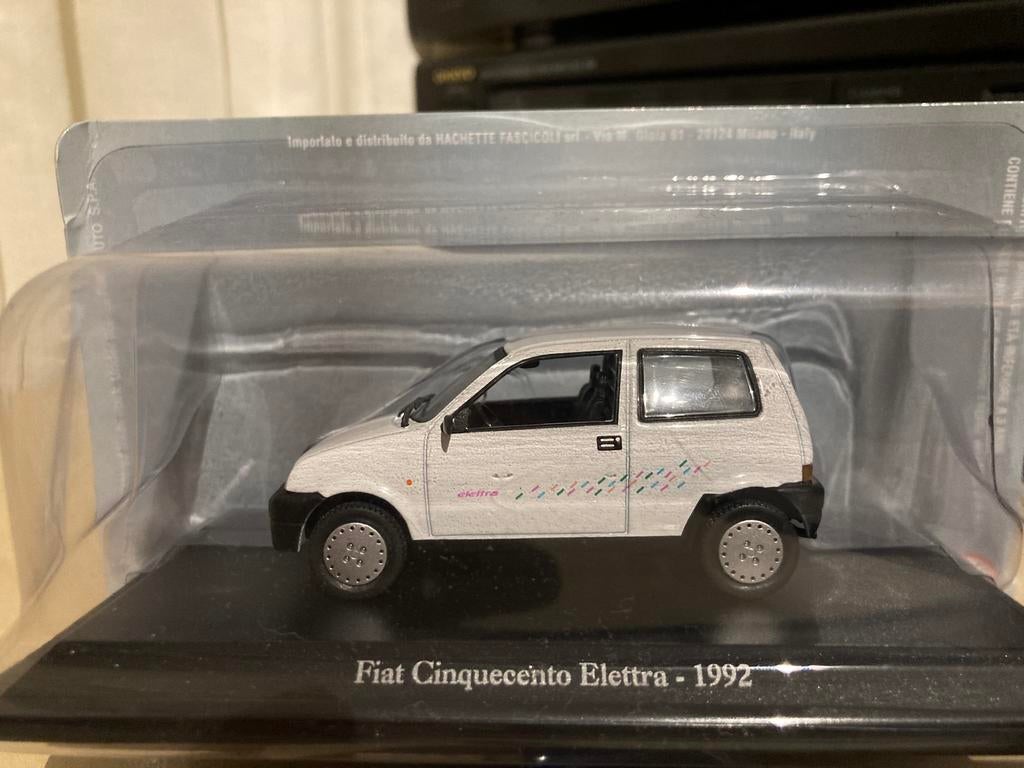 Fiat Cinquecento Elettra 1992, Hobby en Vrije tijd, Modelauto's | 1:43, Ophalen, Zo goed als nieuw, Auto, Overige merken