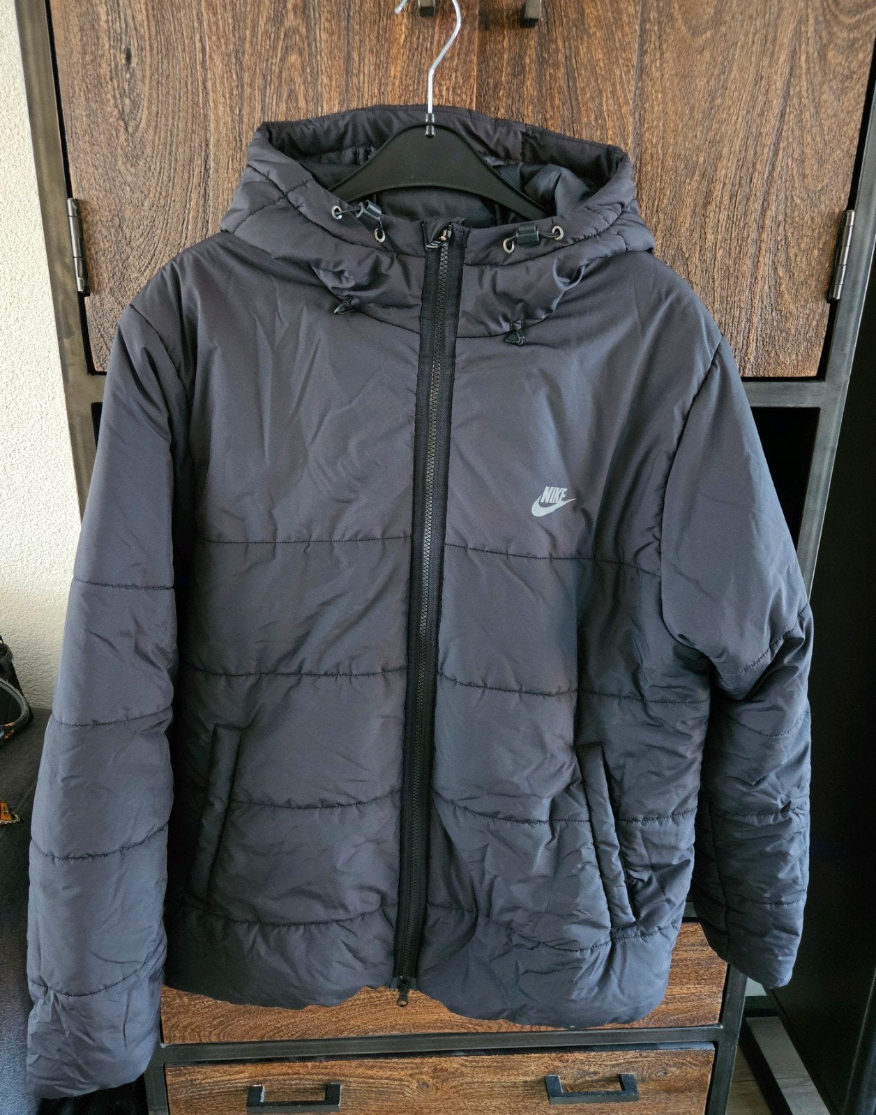 Nike Sportwear puffer jas, zwart, XL, als nieuw!, Zwart, Nike, Maat 56/58 (XL), Ophalen of Verzenden