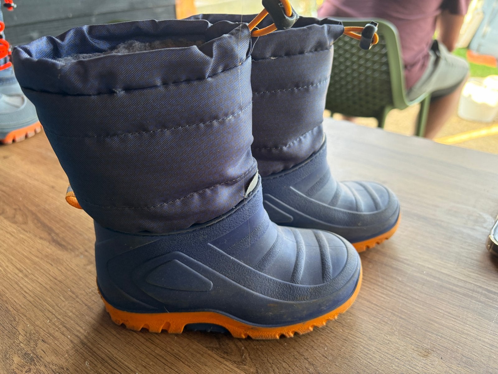 Warme blauwe snowboots maat 27, Ophalen of Verzenden, Gedragen, Overige typen