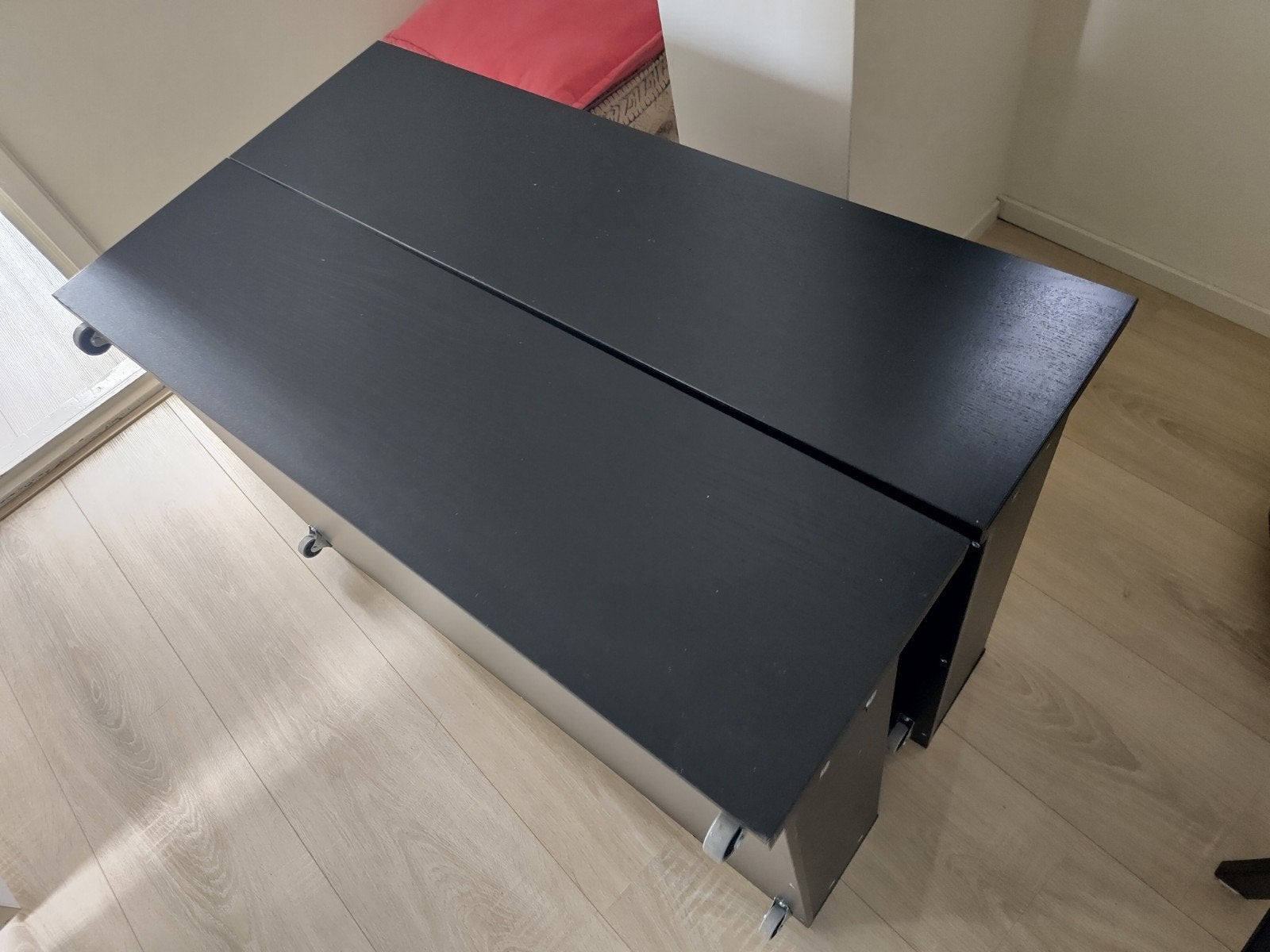 2x IKEA MALM bedlade zwart bruin, Huis en Inrichting, Slaapkamer | Bedden, Ophalen, Gebruikt, Eenpersoons, Zwart