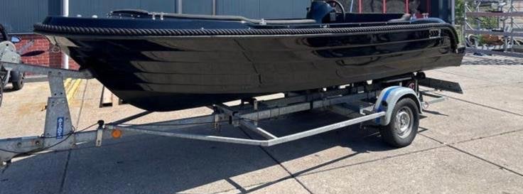 Boottrailer, sloep, geremd,aanhanger, gegalvaniseerd, Watersport en Boten, Accessoires en Onderhoud, Ophalen, Zo goed als nieuw