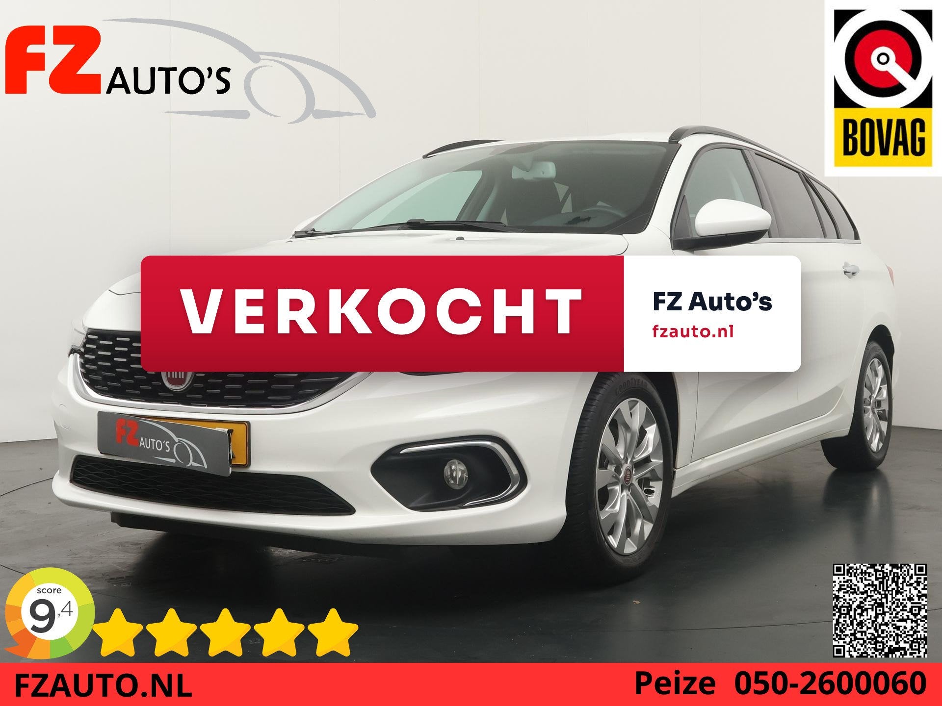 Fiat Tipo Stationwagon 1.4 T-Jet 16v Business Lusso - Naviga, Auto's, Voorwielaandrijving, Stof, Euro 6, 4 cilinders