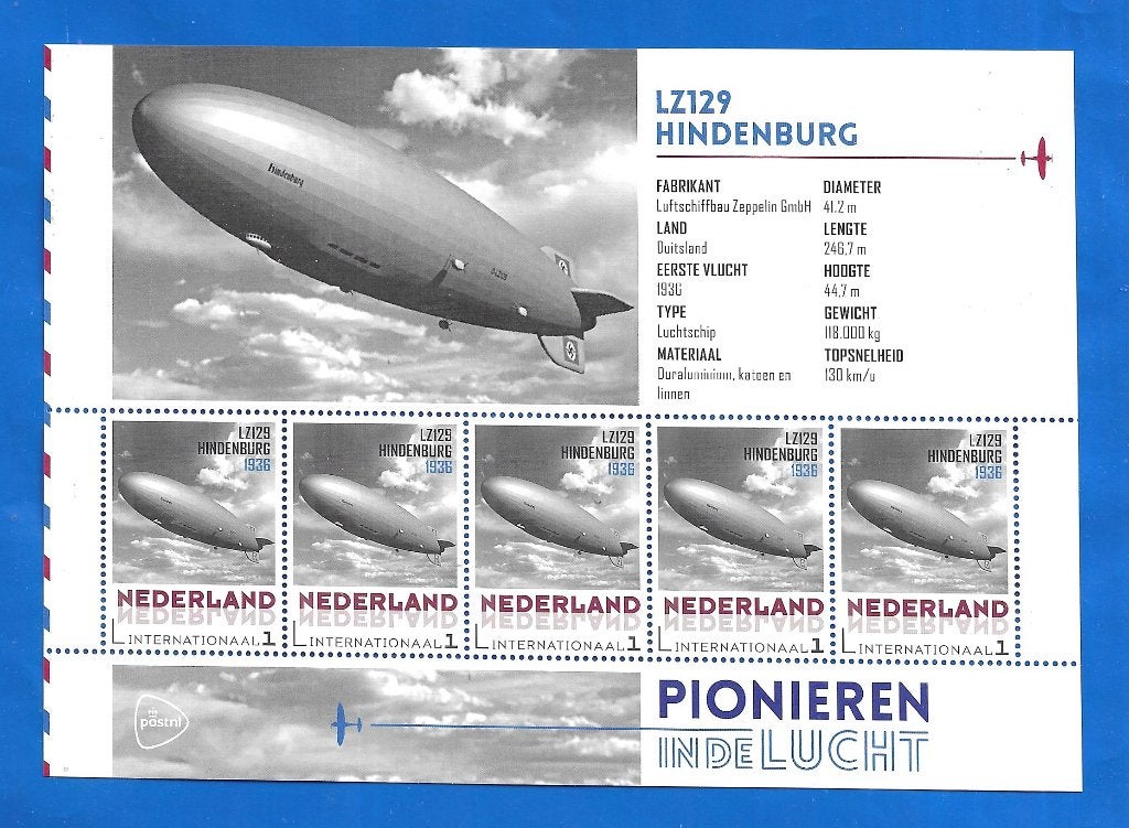 NVPH 3197 Pionieren in de lucht - LZ129 Hindenburg, Postzegels en Munten, Verzenden, Na 1940, Postfris