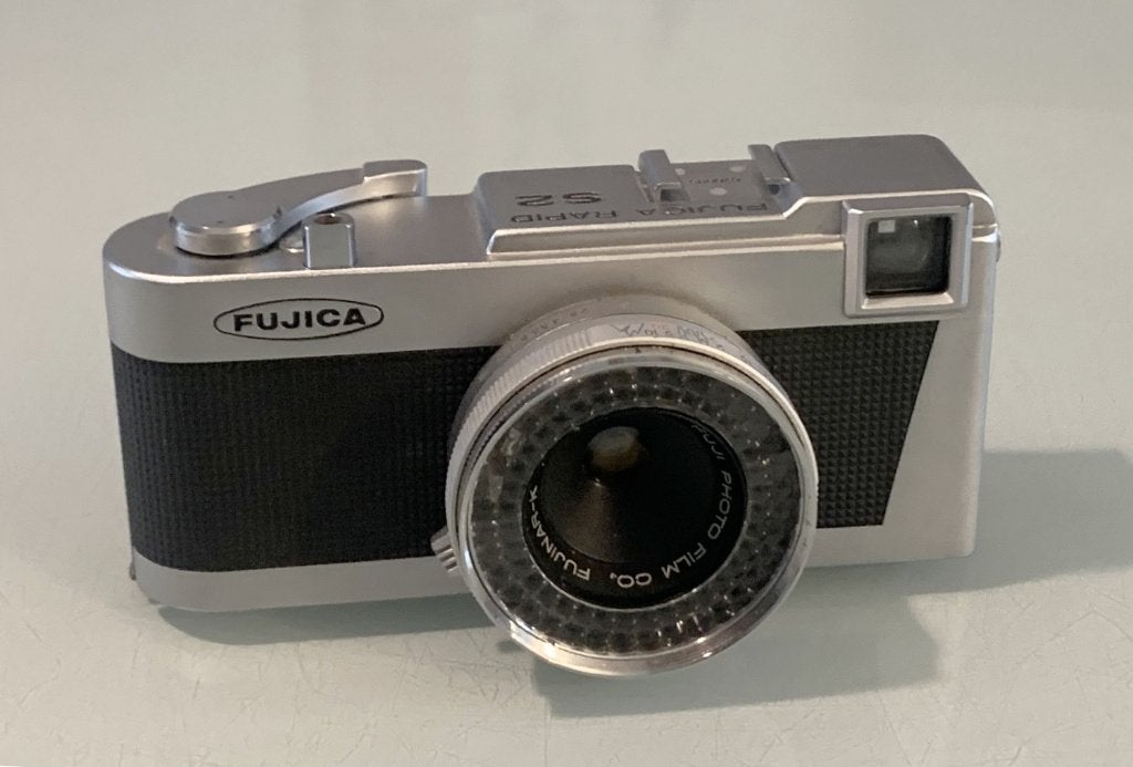 Fujica Rapid S2 met 2 cassettes, Ophalen of Verzenden, Gebruikt, Compact, Fuji