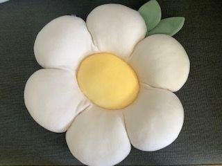 zachte bloemkussen sierkussen vloerkussen kinderkamer wit, Ophalen, Overige merken, Kleed of Kussen, Zo goed als nieuw