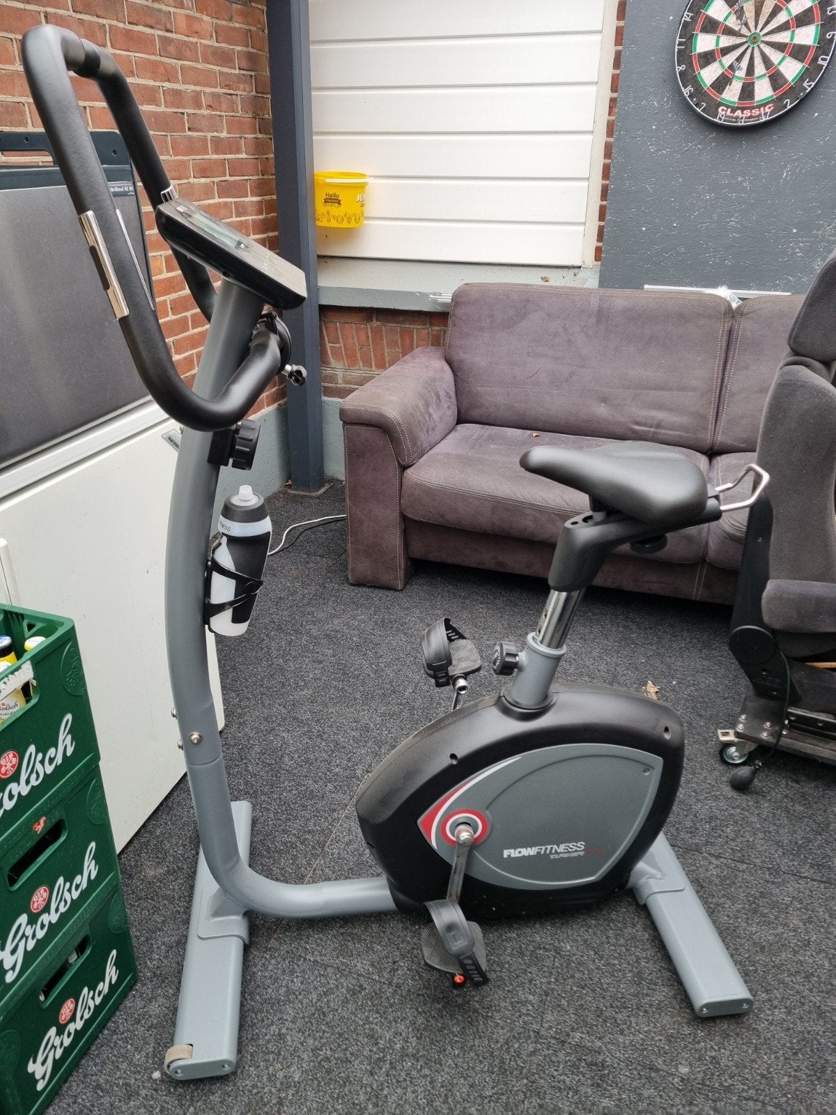 Flow Fitness Turner Hometrainer - Zo goed als nieuw, Ophalen of Verzenden, Zo goed als nieuw, Metaal, Benen