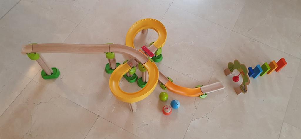 HABA knikkerbaan Kullerbü set (302056, Sim-Sala-Ting), Ophalen of Verzenden, Zo goed als nieuw, Overige typen