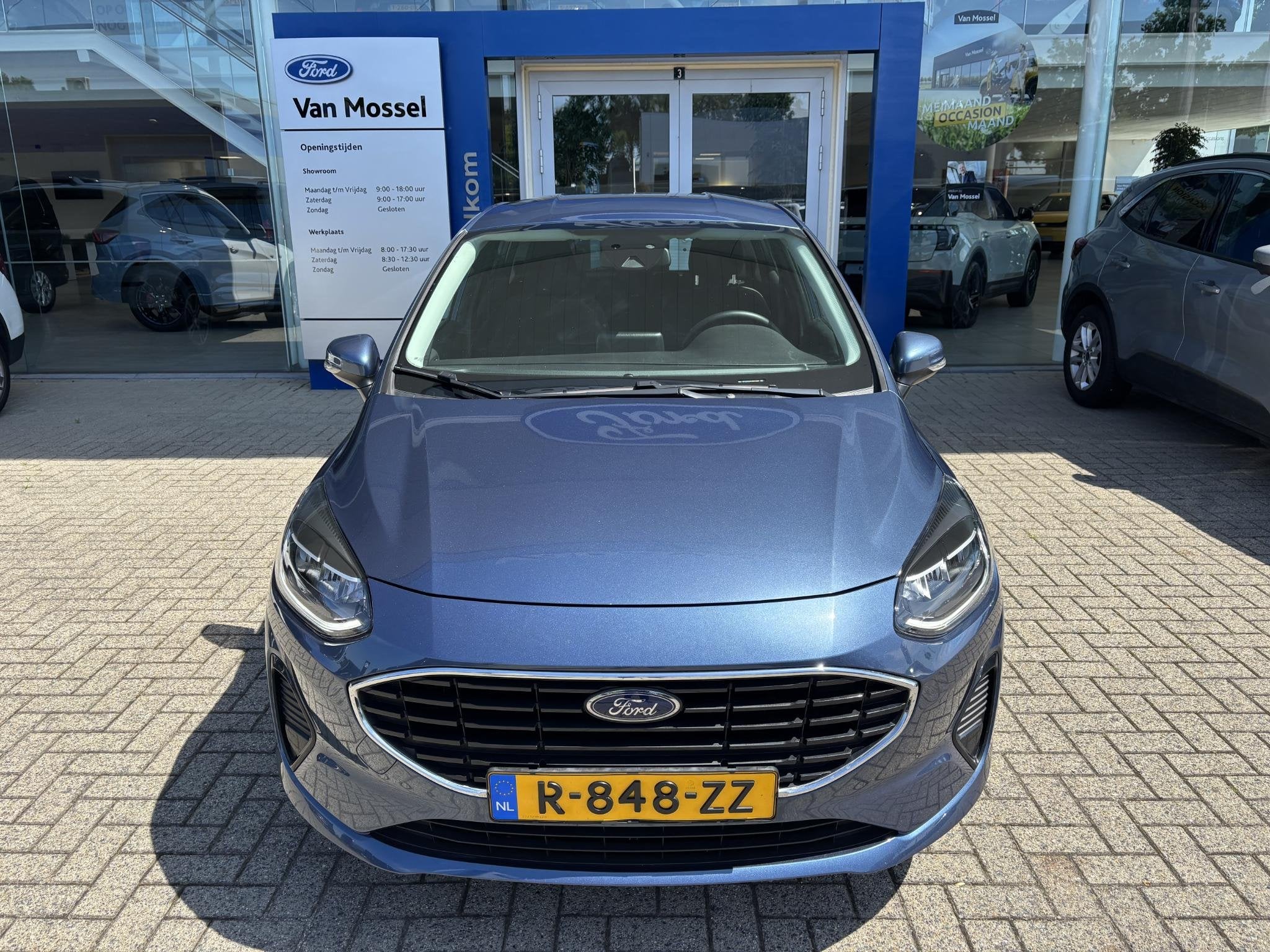 Ford Fiesta 1.0 EcoBoost Connected | Stoel/stuur voorruitver, Voorwielaandrijving, 12 maanden, Gebruikt, Blauw