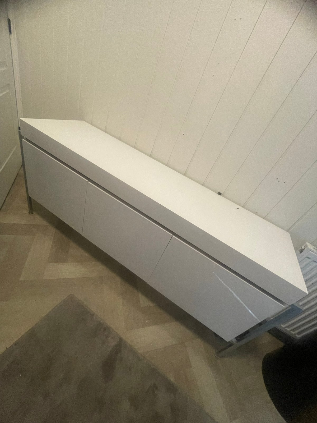 Modern wit dressoir 170 cm breed, Huis en Inrichting, Kasten | Dressoirs, Kunststof, Gebruikt, 150 tot 200 cm, Ophalen of Verzenden