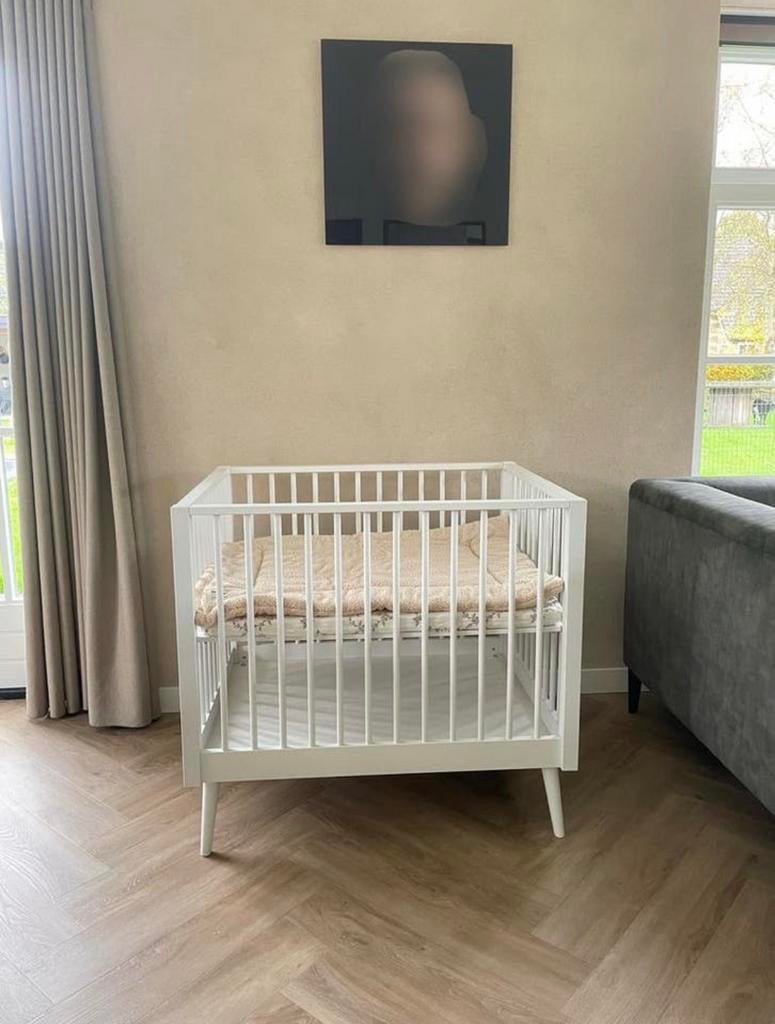 Europe Baby Evy box wit incl. matras en Jollein set, Ophalen, Zo goed als nieuw, Jongetje of Meisje
