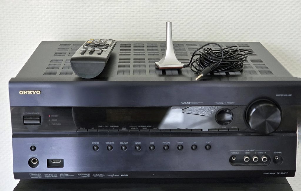 Receiver Onkyo TX-SR607 met 5.1 boxen, Ophalen, Gebruikt, Tuner of Radio, Overige merken