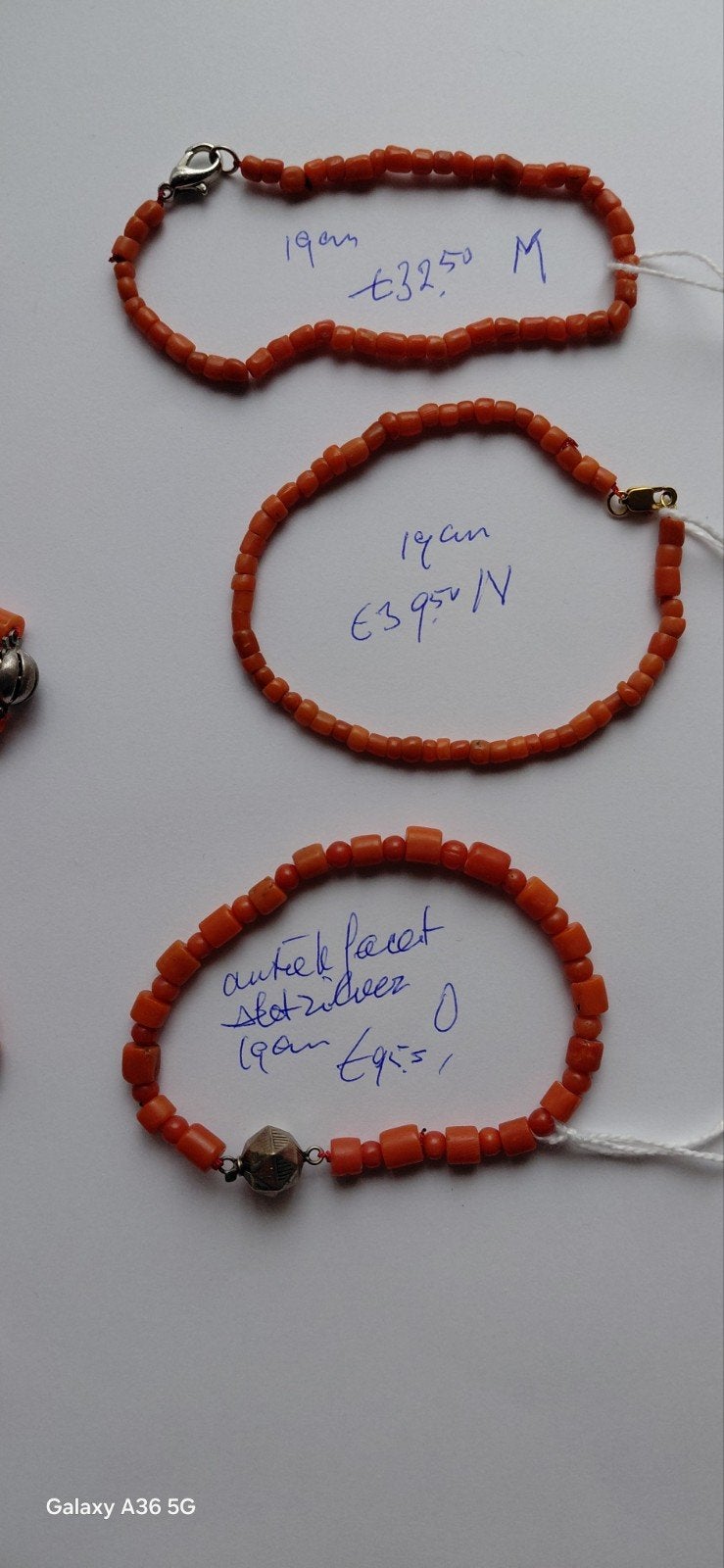 armbanden in div srt en maten,bloedkoraal, Sieraden, Tassen en Uiterlijk, Verzenden, Gebruikt, Rood