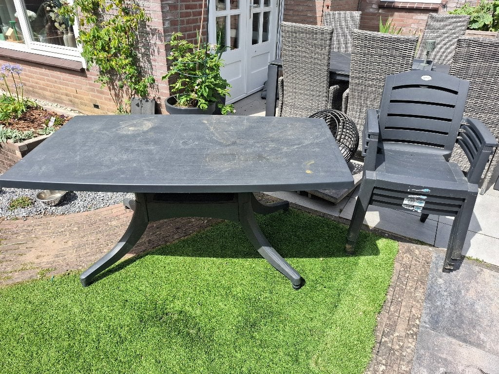 Hartman tuinset, Tuin en Terras, Tuinsets en Loungesets, Gebruikt, Tuinset, Kunststof, 4 zitplaatsen, Ophalen