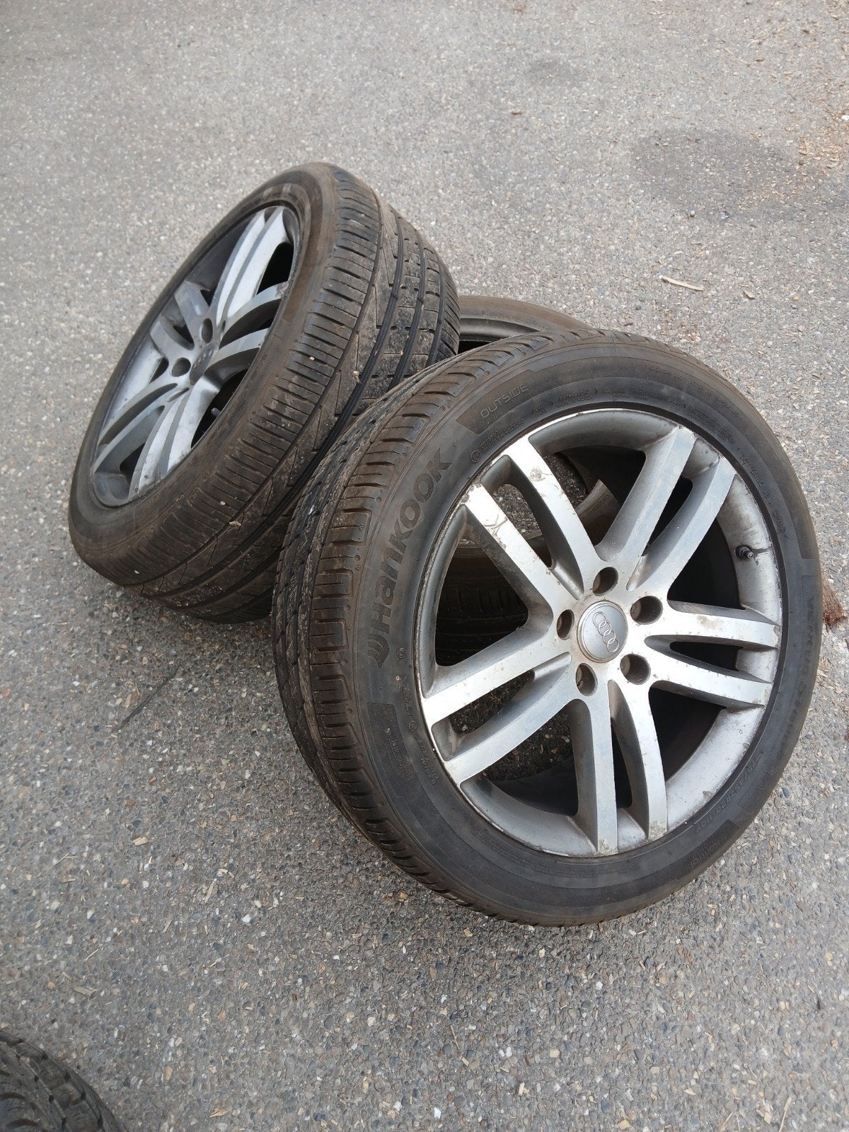 2 wielen + band audi Q7, Ophalen, Gebruikt, Audi