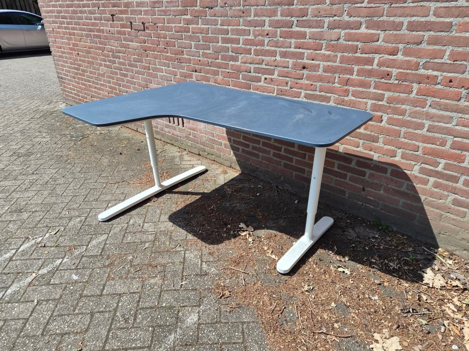 IKEA Hoekbureau, gebruikt, in hoogte verstelbaar, Ophalen, Gebruikt, Hoekbureau, In hoogte verstelbaar