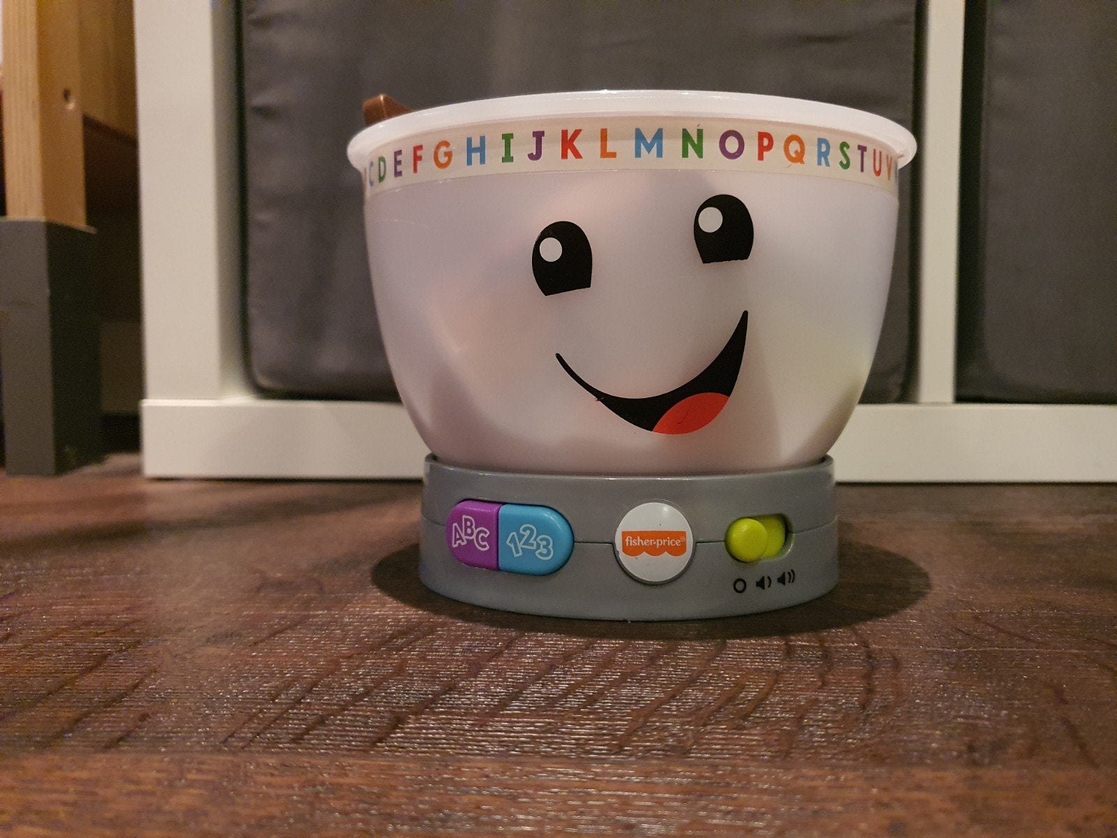Fisher-Price Lachende Mengkom met Licht en Geluid, Ophalen of Verzenden, Gebruikt, Speelset, Met licht