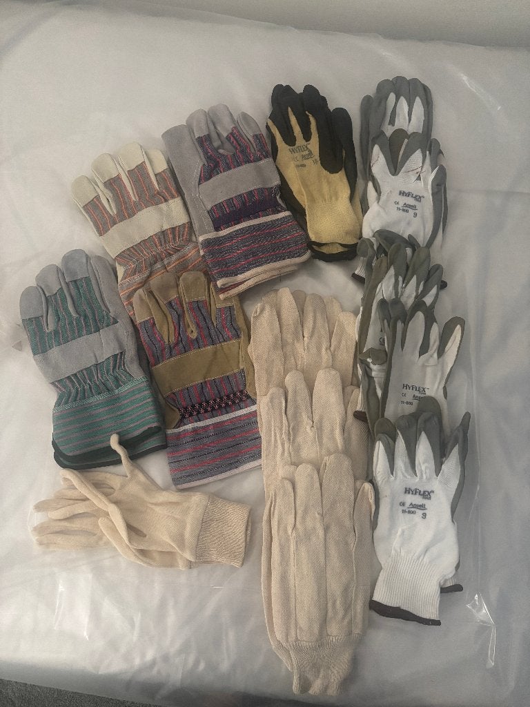 Werkhandschoenen   hele set -  groot en klein, Ophalen, Nieuw