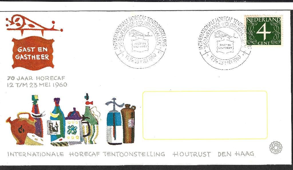 H-105 Nat. Horeca Tent.stelling mei 1960, Ophalen, Envelop