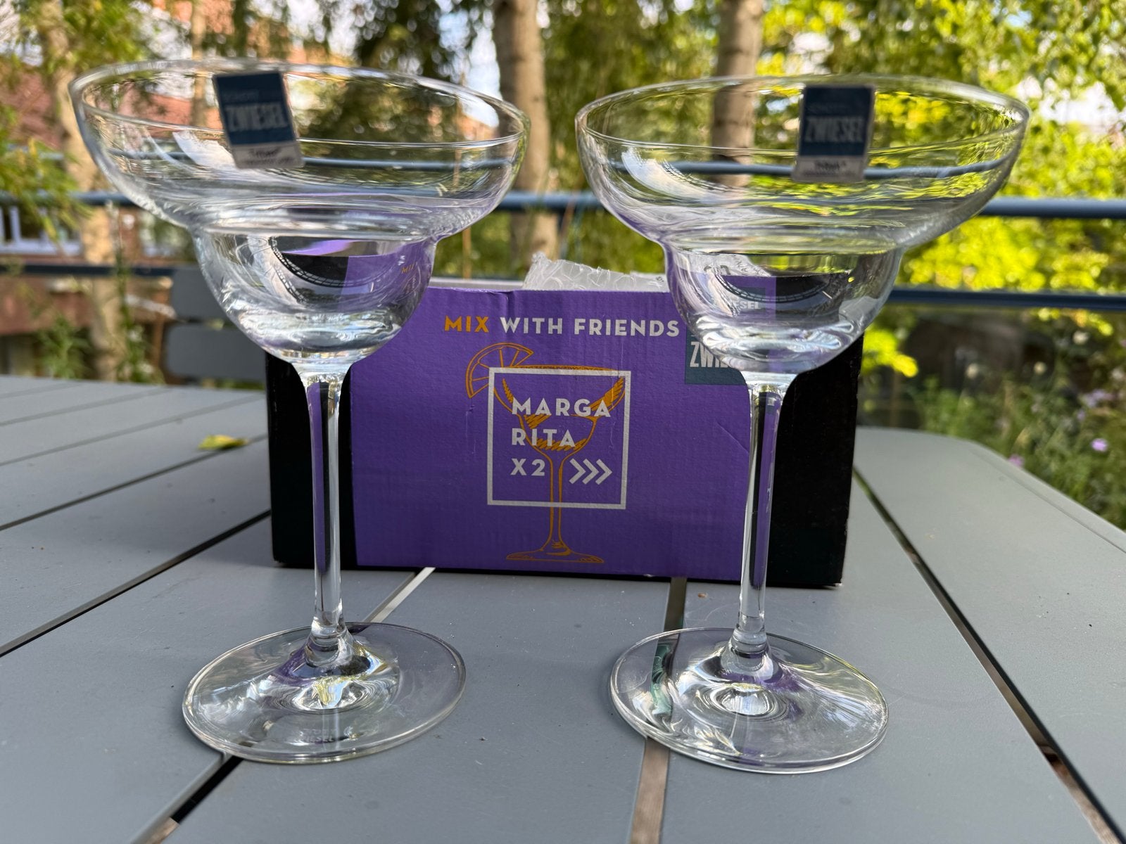 2 Schott Zwiesel Margarita glazen - in doos, Glas of Glazen, Overige merken, Ophalen of Verzenden, Overige stijlen