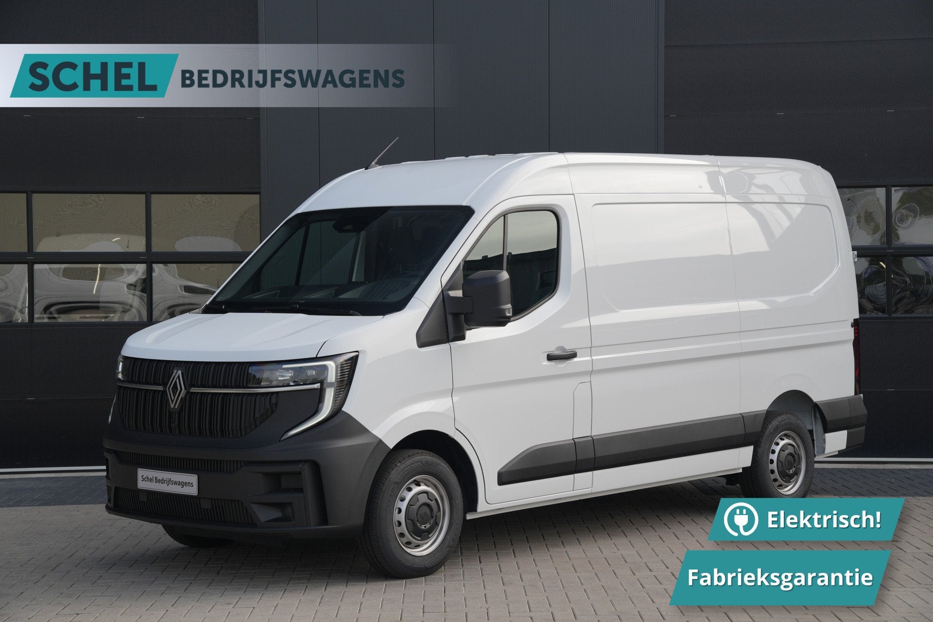 Renault Master E-Tech T35 L2H2 Advance Long Range 87 kWh 143, Auto's, 2378 kg, Stof, Zwart, Renault