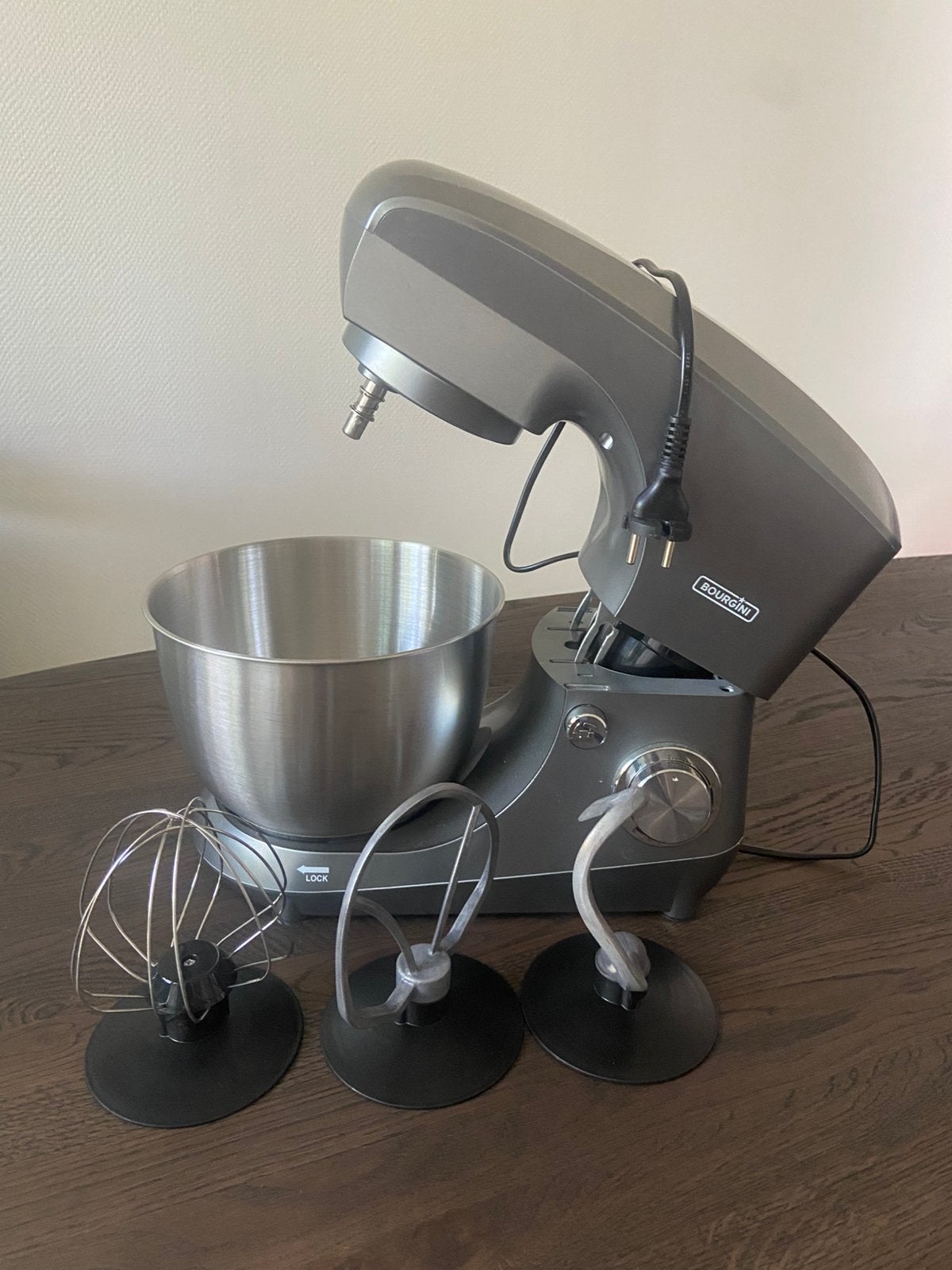 Mixer Bourgini, 4 liter of meer, Ophalen of Verzenden, Zo goed als nieuw, 3 snelheden of meer