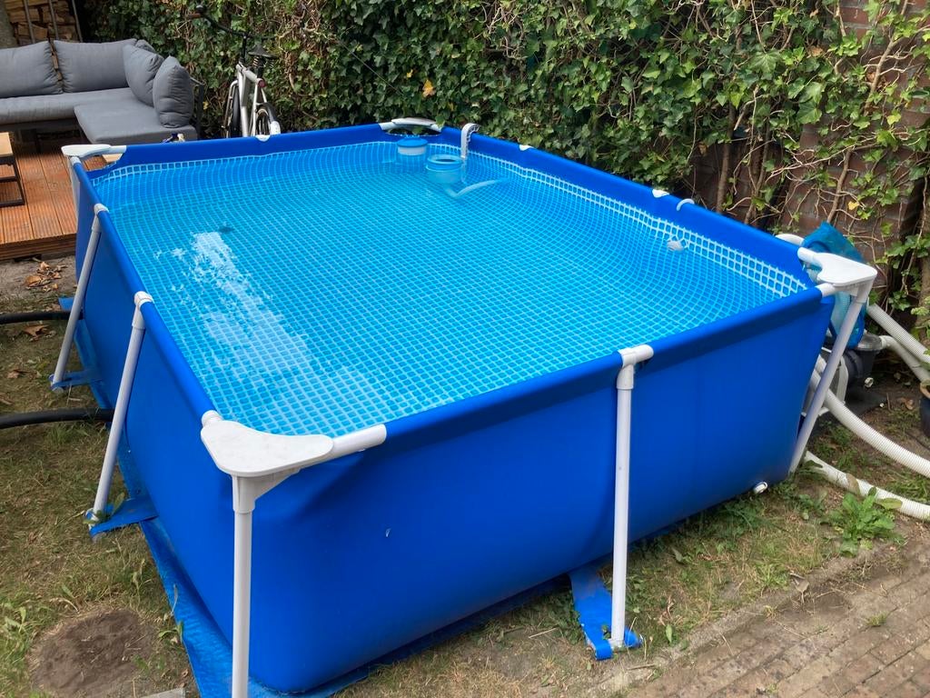 Zwembad met zandfilter, pomp etc., Ophalen, 200 tot 300 cm, Zo goed als nieuw, Opzetzwembad