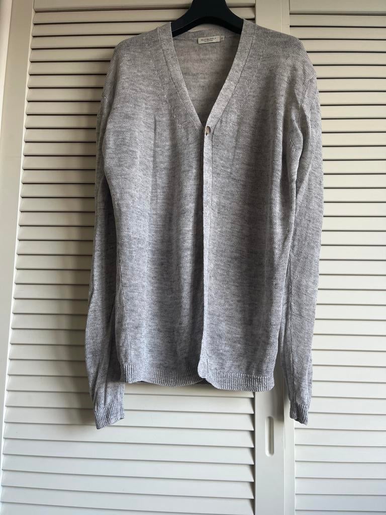 Suitsupply puur linnen vest - Maat M, Ophalen of Verzenden, Zo goed als nieuw, Maat 48/50 (M), Grijs
