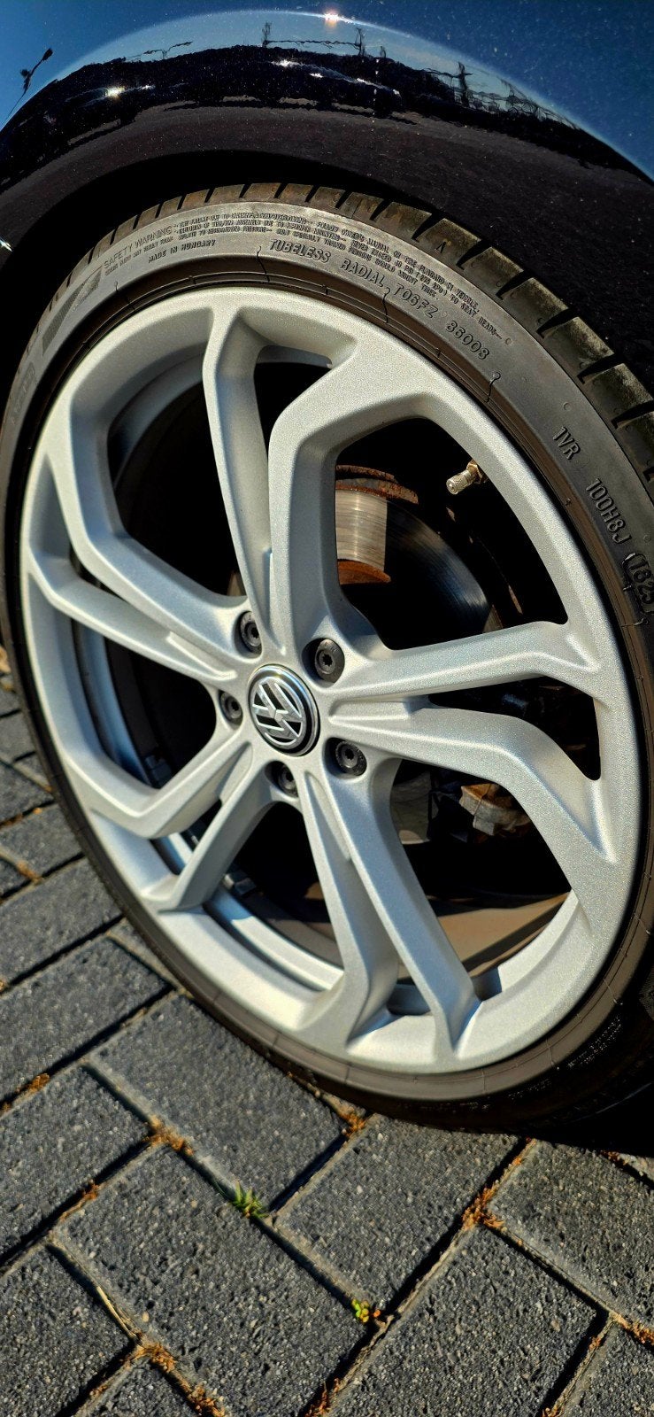 Originele set Volkswagen Golf TCR Reifnitz 19" velgen, Auto-onderdelen, Banden en Velgen, Banden en Velgen, 235 mm, Zomerbanden