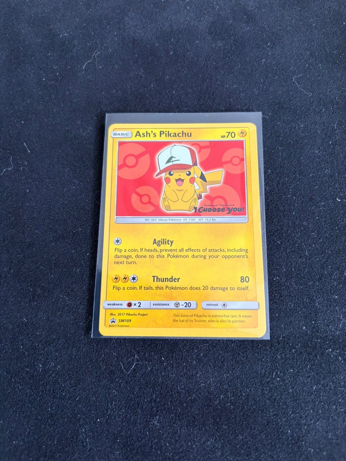 Pokemon kaart Ash's Pikachu Sm109 - I Choose you promo, Ophalen, Zo goed als nieuw
