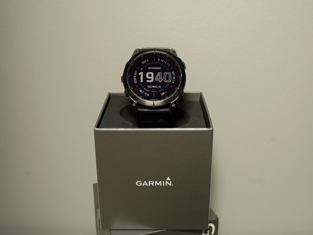 Garmin Fenix 7X Solar Sapphire - Goede staat, Ophalen of Verzenden, Zo goed als nieuw, Waterdicht, Hoogte