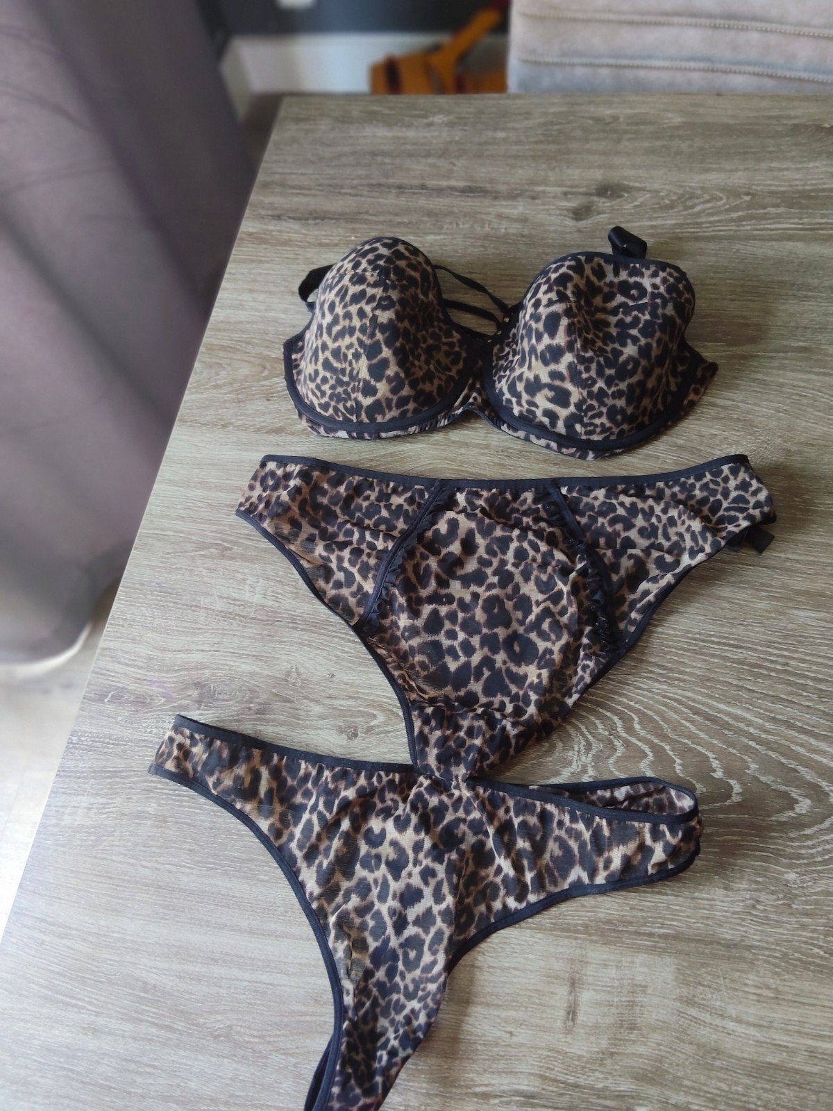 Marlies Dekkers panter setje 80F string en broekje XL, Ophalen of Verzenden