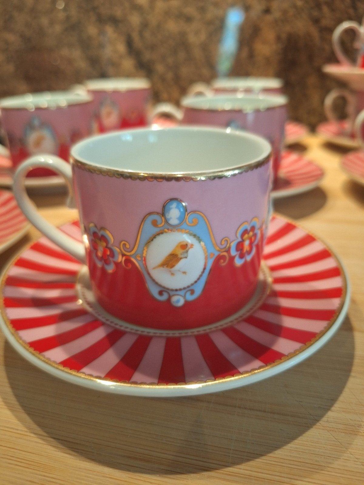 Pip Studio Love Birds Kop en Schotels - 10 Stuks, Huis en Inrichting, Pip Studio, Ophalen of Verzenden, Zo goed als nieuw, Kop(pen) en/of Schotel(s)