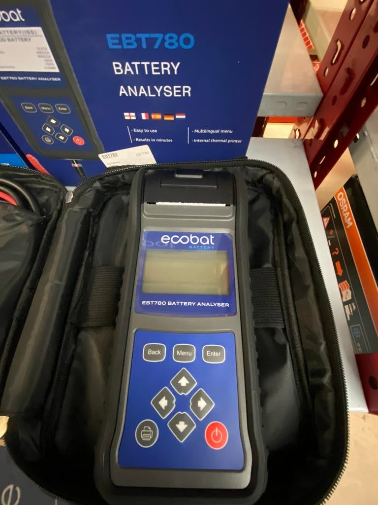 Ecobat accu tester ebt 780 ebt-780 met printer AGM EFB start, Smirnoffstraat 9a 7903AZ Hoogeveen, Nieuw, Ophalen of Verzenden