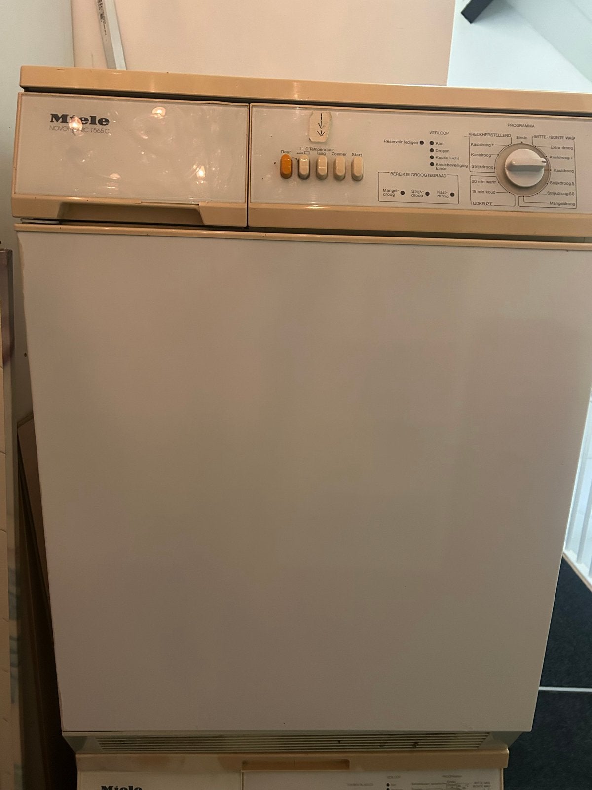 Miele Wasdroger - Gebruikt - Ophalen in Arnhem, Witgoed en Apparatuur, Ophalen, 6 tot 8 kg, Gebruikt, Voorlader