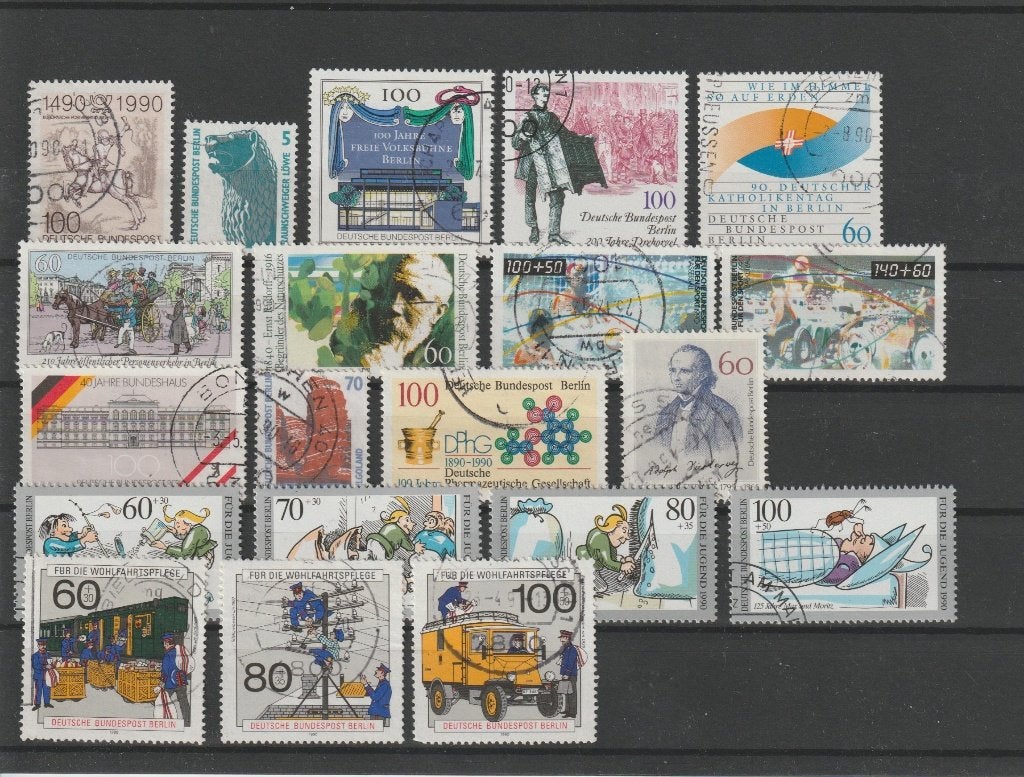 Berlijn, jaargang 1990, gestempeld, kompleet., Ophalen of Verzenden, Overige periodes, Gestempeld