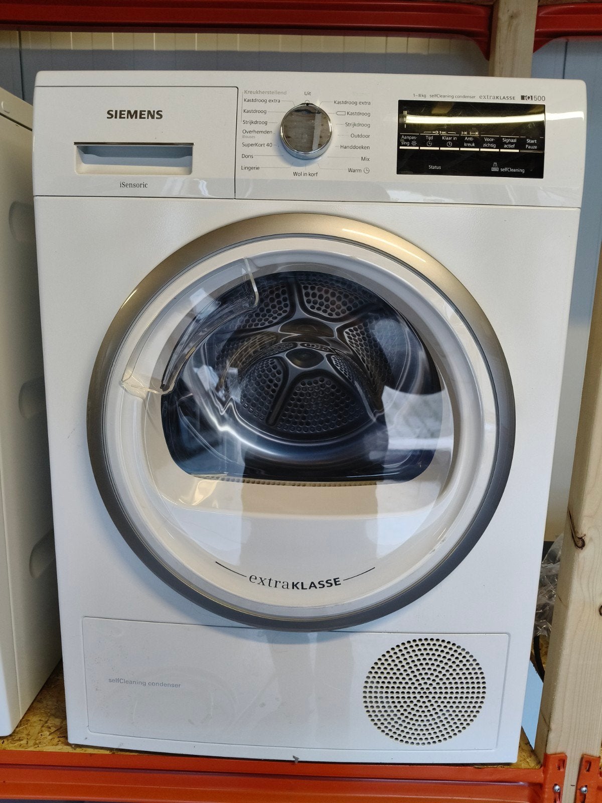 Siemens Warmtepomp droger 8kg, 6 tot 8 kg, Ophalen, Zo goed als nieuw, 85 tot 90 cm