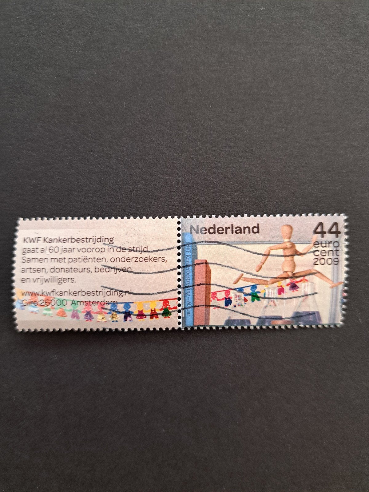 Nederland 2009 Kwf kankerbestrijding, Postzegels en Munten, Ophalen of Verzenden, Gestempeld