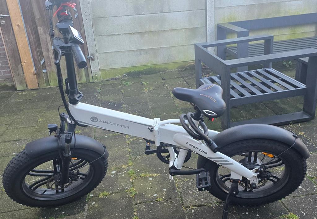 ADO A20F XE Elektrische VOUW FATBIKE 20” 250W WIT  E-Fatbike, Ophalen of Verzenden, Zo goed als nieuw, Overige merken