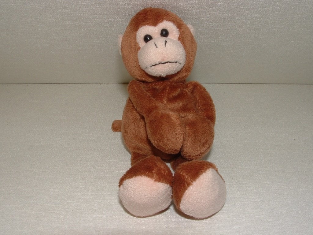 HEMA AAP VELOURS BRUIN MET CREMEWIT SNUITJE OORTJES, Verzenden, Nieuw, Overige typen