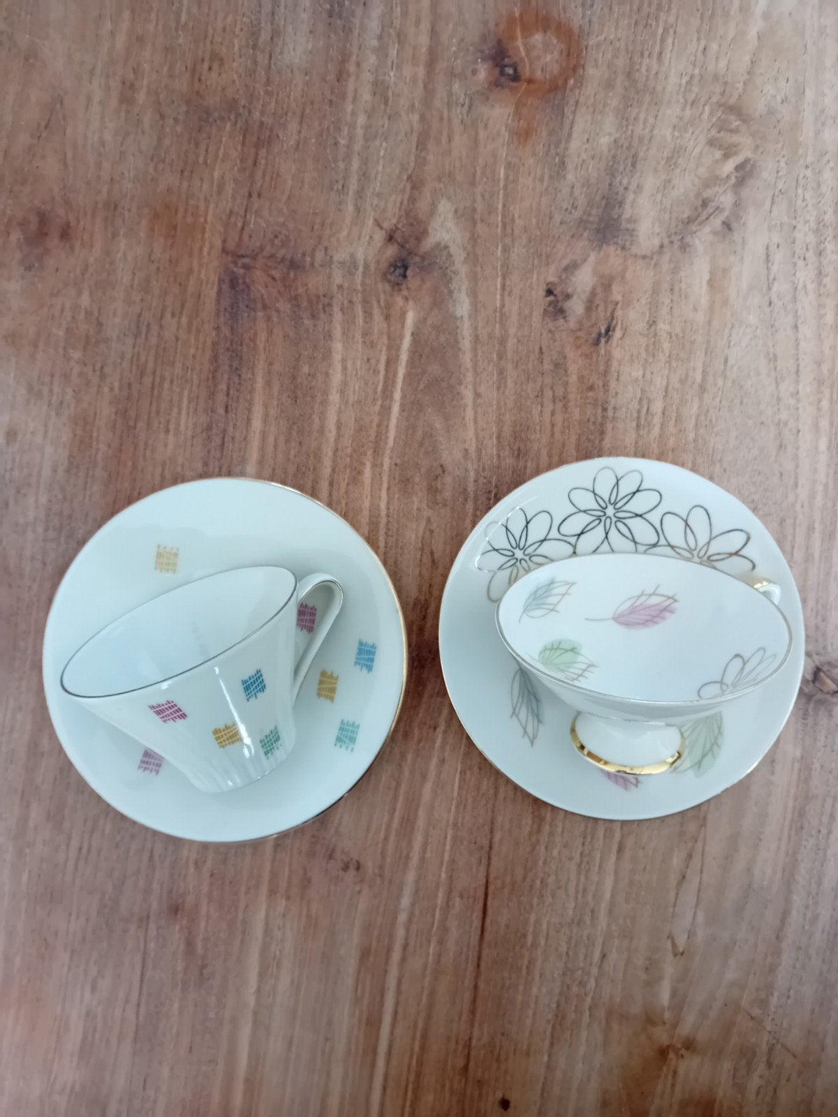 Set van 4 vintage Bavaria Schumann Arzberg kop en schotels, Ophalen of Verzenden