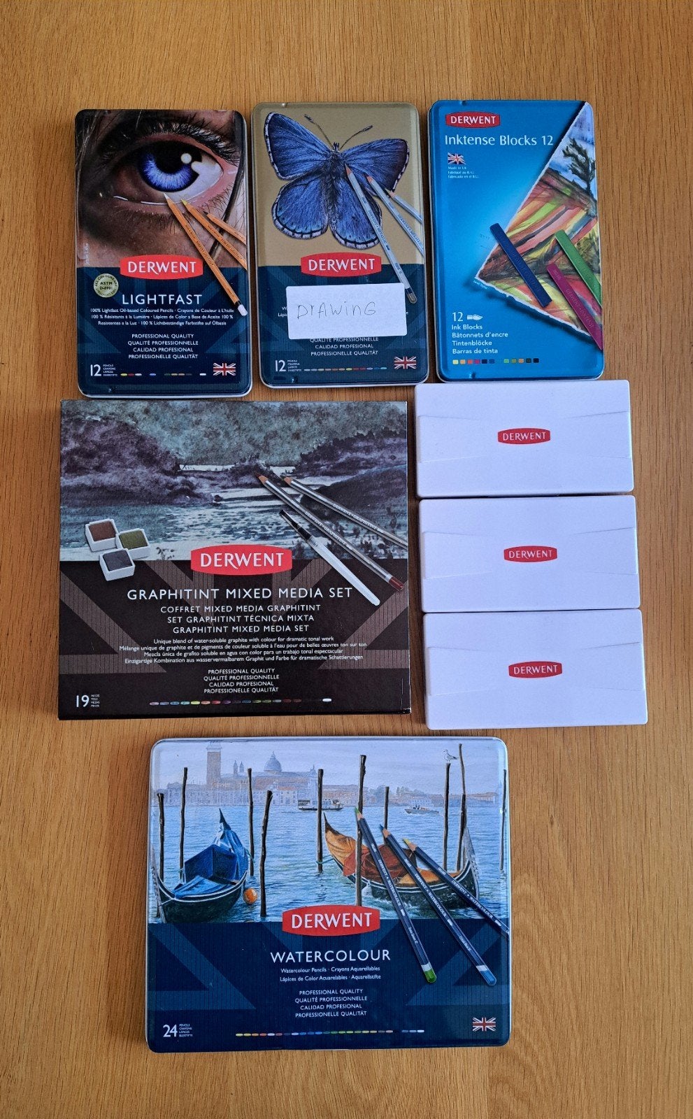 Derwent kunstbenodigdheden, Hobby en Vrije tijd, Schilderen, Zo goed als nieuw, Waterverf, Ophalen of Verzenden