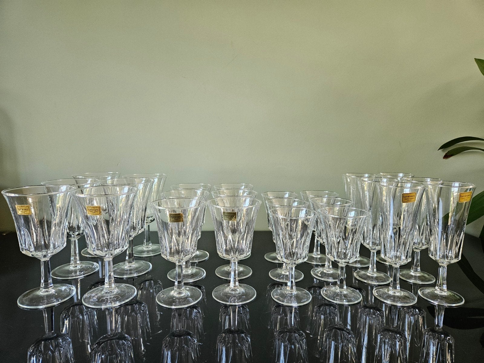 Luminarc glazen, 173 stuks! Wijnglas, portglas, flutes, Ophalen of Verzenden, Zo goed als nieuw, Overige typen