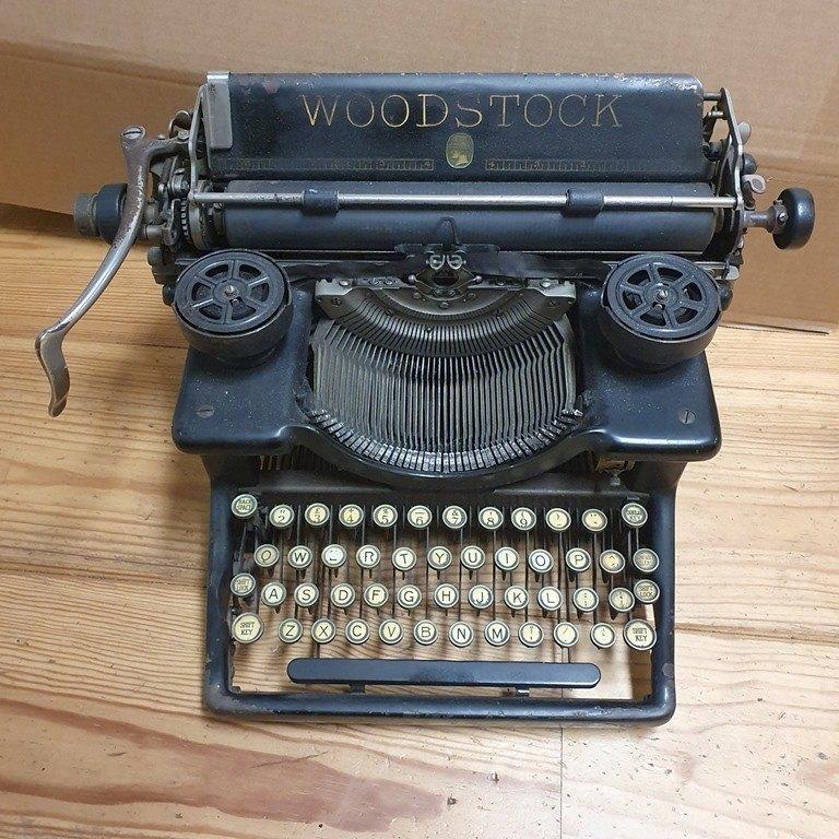 Vintage Woodstock 5N typemachine 1920 1930 schrijfmachine, Diversen, Typemachines, Ophalen, Gebruikt