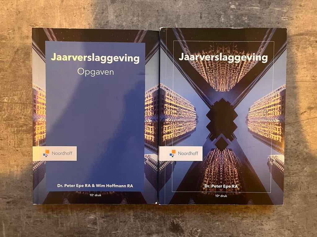 Jaarverslaggeving Opgaven - 10e druk - Peter Epe, Boeken, Ophalen of Verzenden, Gamma, Zo goed als nieuw, HBO
